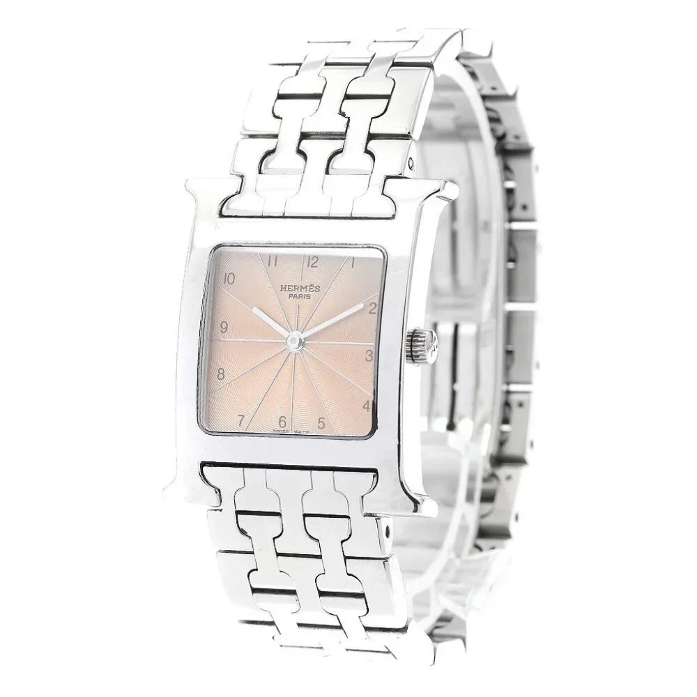 HERMES H watch HH1.510 Orange Dial Quartz Boy's Watch_896502